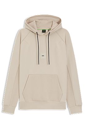 Cotton-blend hoodie with stretch