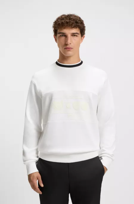 Relaxed-fit sweatshirt with golf artwork