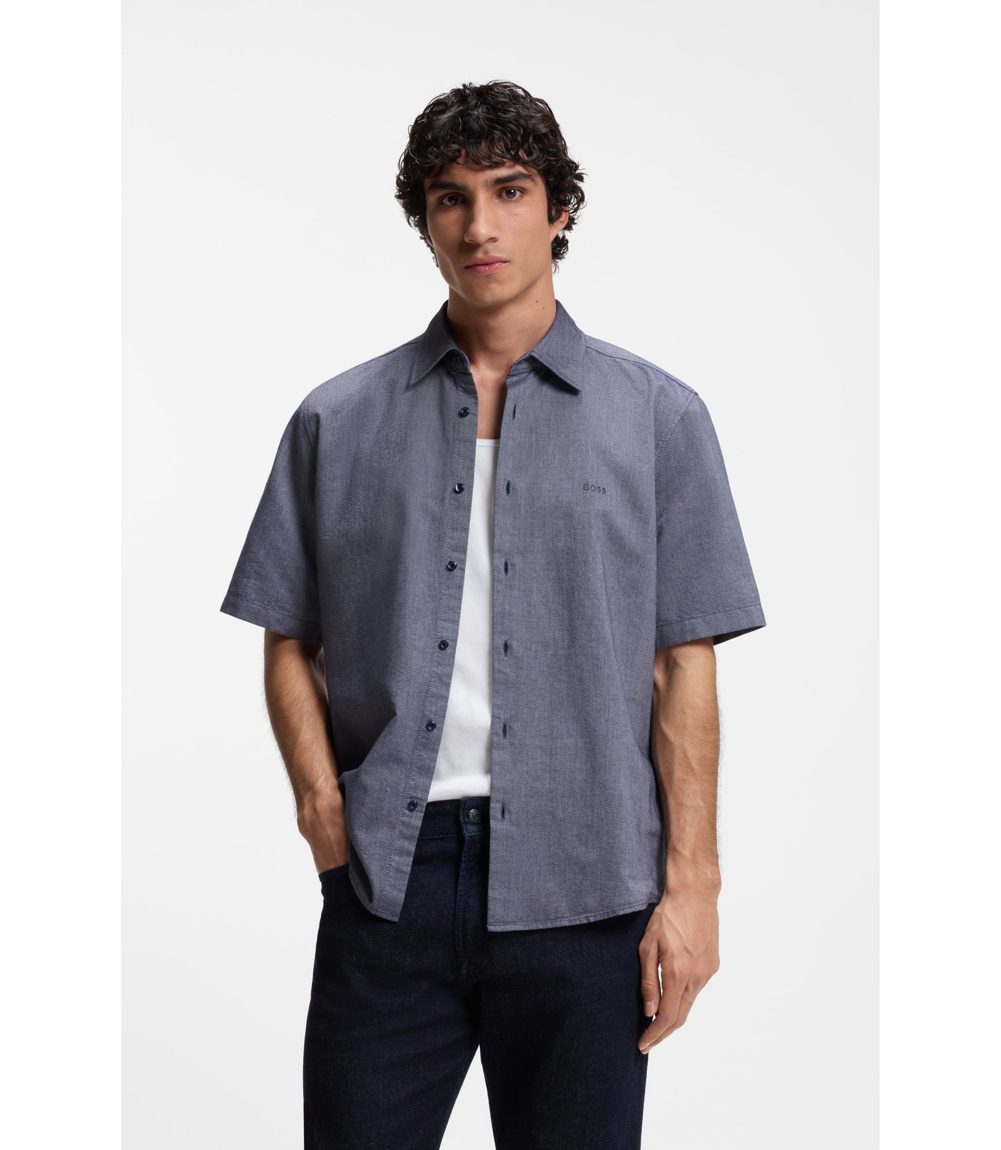 Regular-Fit Hemd aus soft gewaschener Oxford-Baumwolle