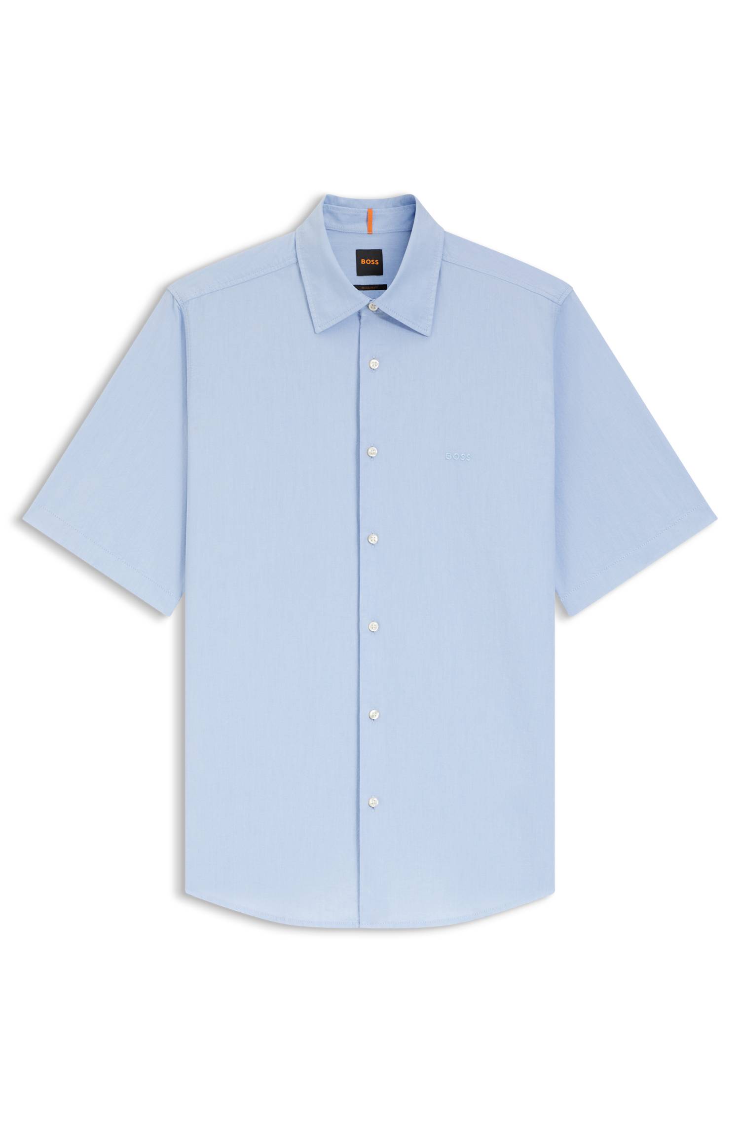 Boss Regular-fit shirt in soft-washed Oxford cotton skjortor & blusar herr – bild 4