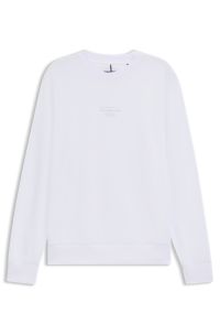 Porsche x BOSS relaxed-fit sweatshirt with special branding, White