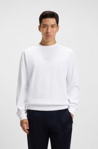 Porsche x BOSS relaxed-fit sweatshirt with special branding, White