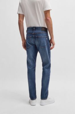 Delaware slim-fit jeans in blue comfort-stretch denim, Dark Blue