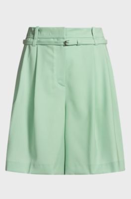 Jupe-culotte Regular en laine vierge, Chaux