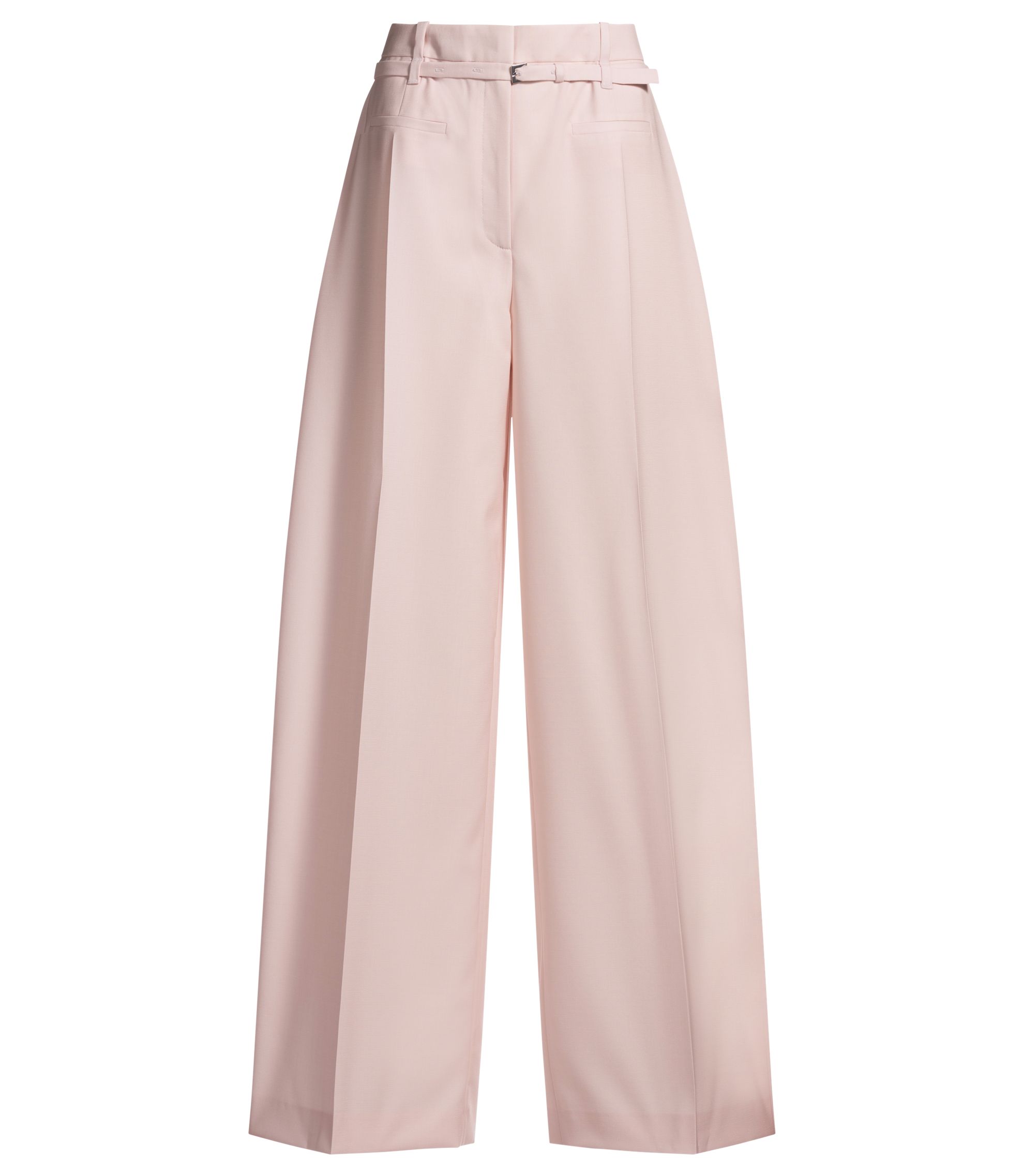 【コットンリネン】Berluti　Slacks Pants　薄ピンク　46　春夏 コットンリネン】Berluti Slacks Pants 薄ピンク 46 春夏 レディースの