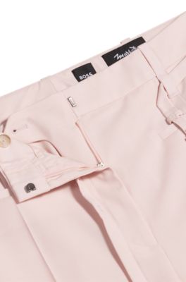 Relaxed-fit trousers in virgin wool, Light Pink