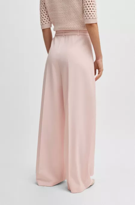 Relaxed-fit trousers in virgin wool