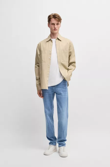 Maine regular-fit jeans in super-soft blue denim