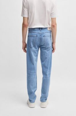 Jean Regular Maine en denim bleu tr&egrave;s doux, bleu clair