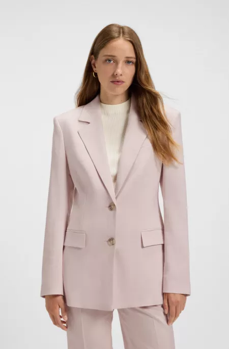 Veste de tailleur en tissu stretch chiné