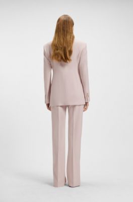 Tailored jacket in melange stretch fabric, light pink