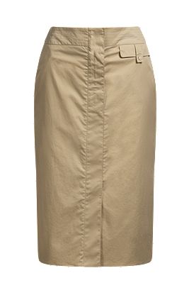 Pocket-detail skirt in stretch cotton