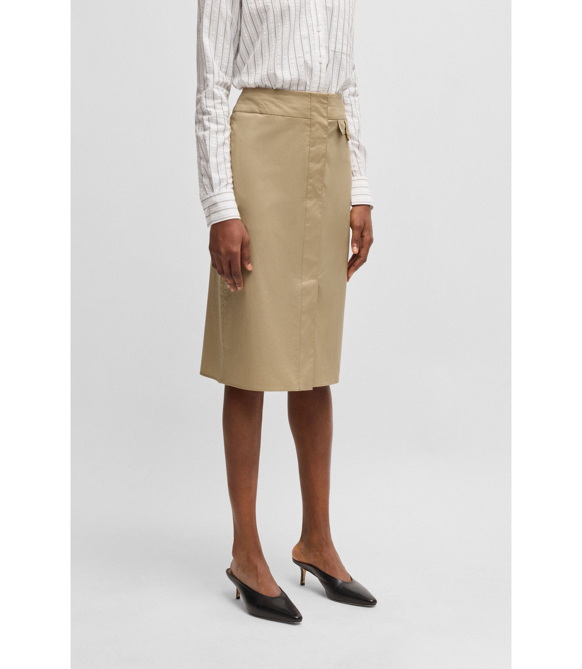 Blair high waist skirt beige Sサイズ ANDMARY】Blair high