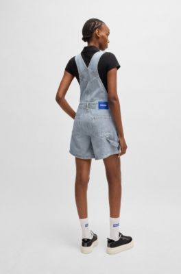 Salopette Bébé Bleue BOSS - Modèle J94351 849, 73% Coton 27% élasthanne, Bretelles Réglables - 7