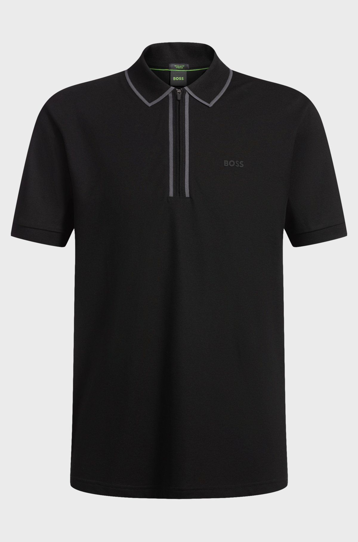 BOSS - ストレッチコットン ポロシャツ コントラストライン BOSS - ストレッチコットン ポロシャツ コントラストライン