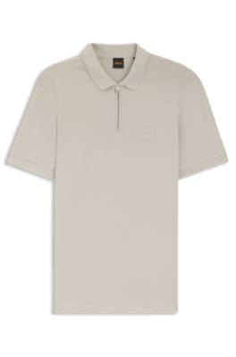 Stretch-cotton slim-fit polo shirt with logo patch 4