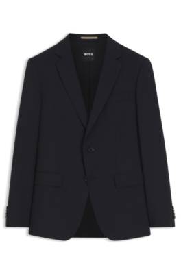 Slim-fit suit jacket in virgin wool 1