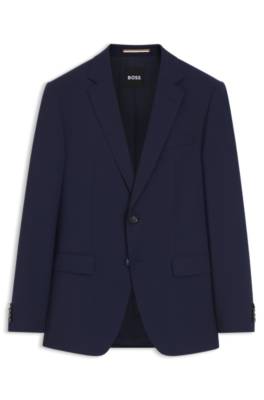 Slim-fit suit jacket in virgin wool 1