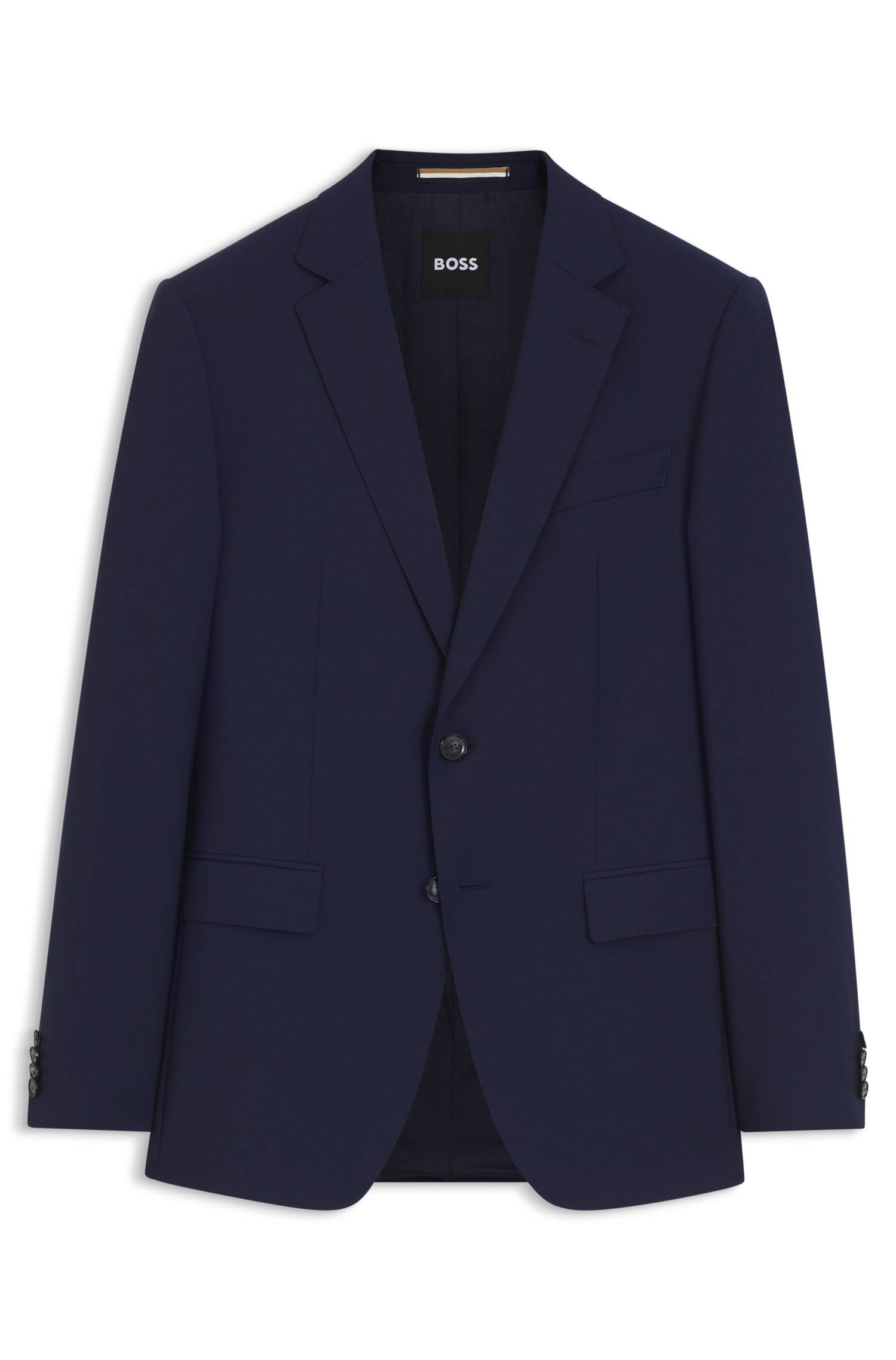 Boss Slim-fit suit jacket in virgin wool kavajer & blazers herr – bild 4
