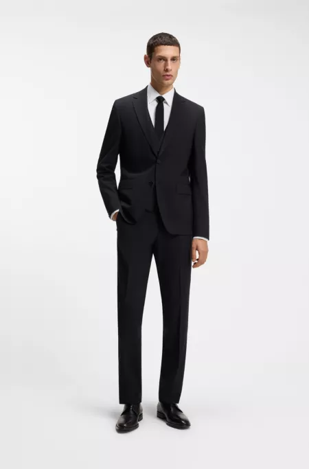 Gilet Slim en laine vierge à motif logo