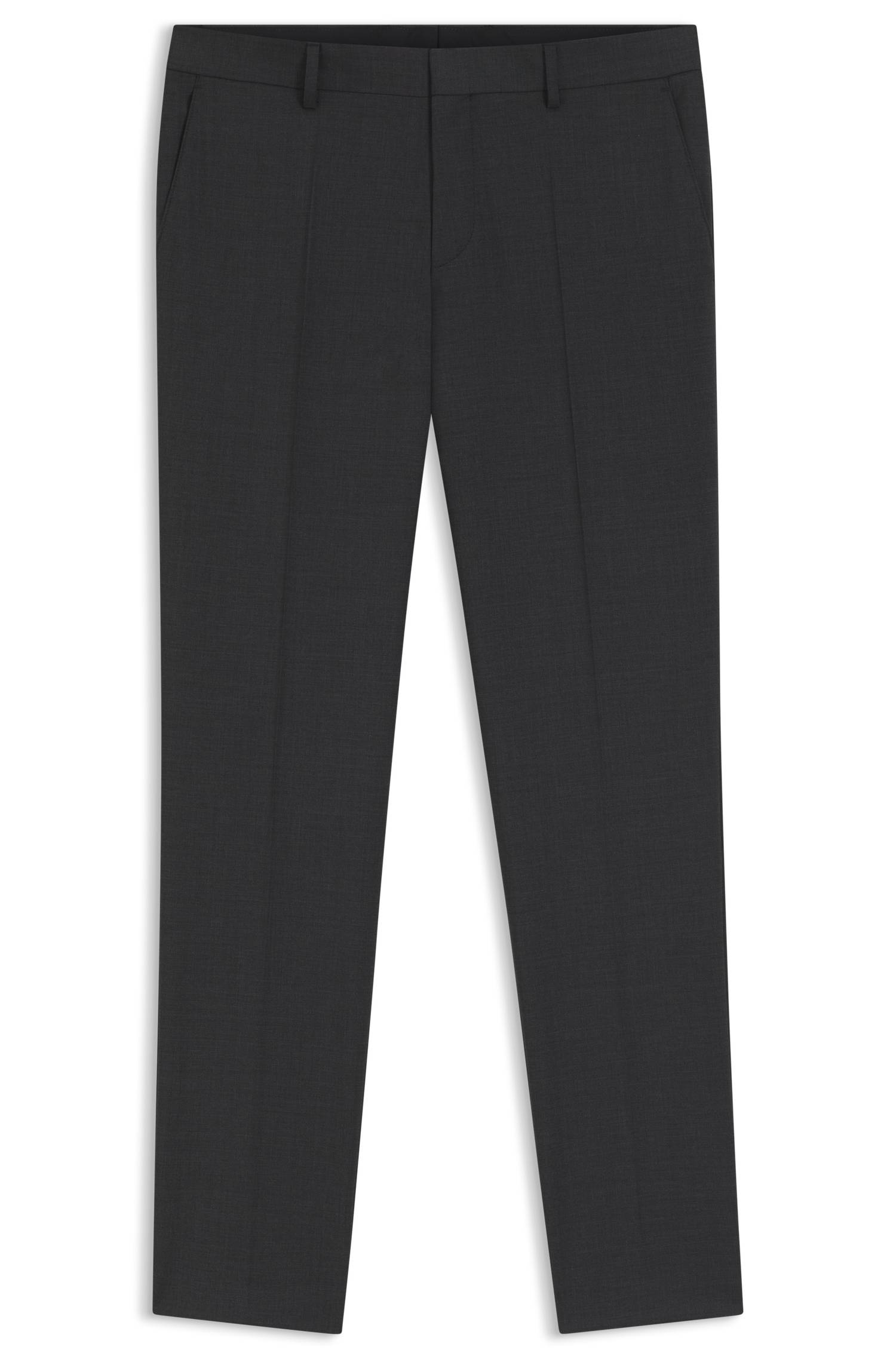 Boss Slim-fit trousers in patterned virgin wool byxor herr – bild 4