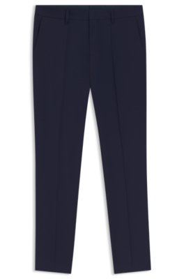 Boss Black Herren Blau Hose Schurwolle Slim Fit - Bild 3