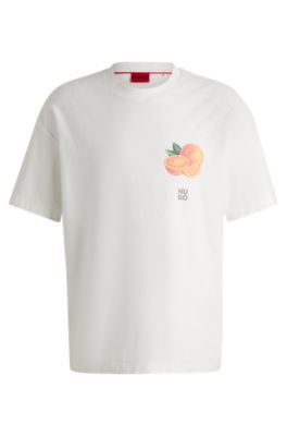 HUGO BOSS Tシャツ 50468347 半袖 コットンジャージー BOSS - Cotton-jersey T-shirt with logo detail - Light Green
