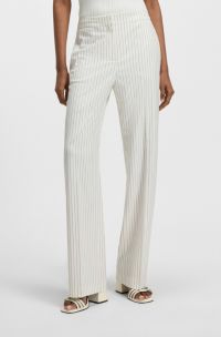Pantalones de traje de pernera recta con raya diplomática, Fantasía