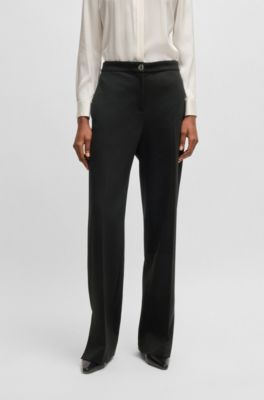 푼토 밀라노 저지 레귤러 핏 팬츠, 블랙