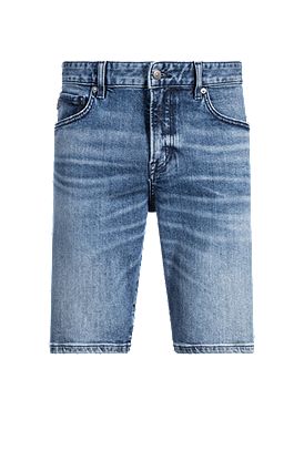 Shorts Maine en cómodo tejido vaquero elástico azul