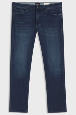 Delaware slim-fit jeans in dark-blue denim, Dark Blue
