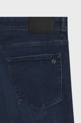 Delaware slim-fit jeans in dark-blue denim, Dark Blue