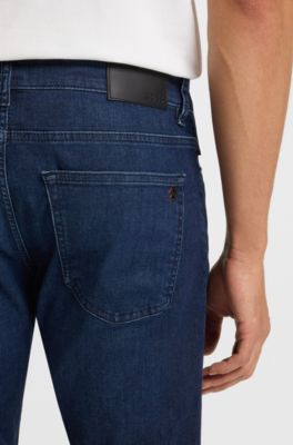 Delaware slim-fit jeans in dark-blue denim, Dark Blue