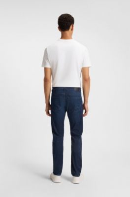 Delaware slim-fit jeans in dark-blue denim, Dark Blue