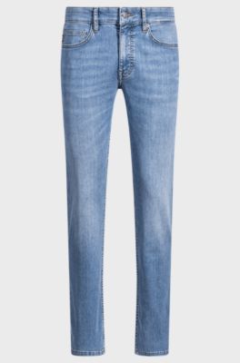Delaware slim-fit jeans in blue soft-motion denim, Light Blue
