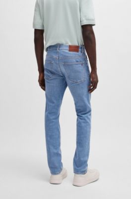 Delaware slim-fit jeans in blue soft-motion denim, Light Blue