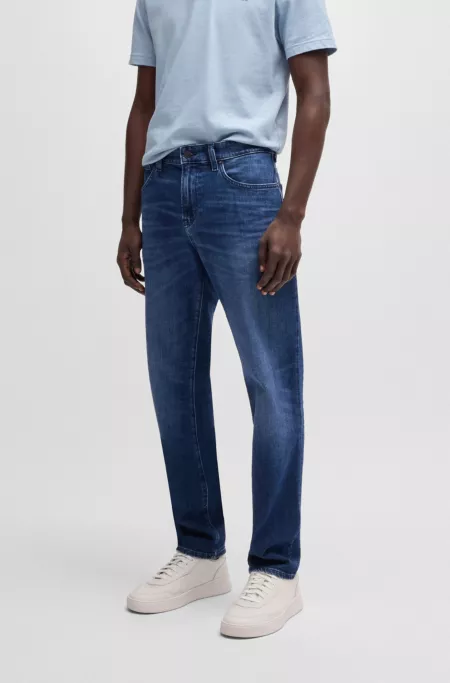 Maine regular-fit jeans in blue comfort-stretch denim