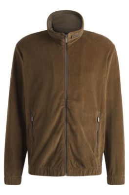 BOSS - BOSS SELECTED BY BECKHAM stretch-corduroy jacket - Brown