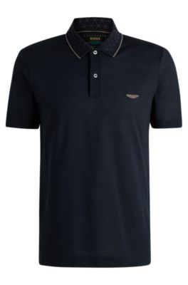 Tシャツ・カットソー Hugo Boss SS25 COTTON POLO (50531229 10269646451) BOSS - BOSS x ASTON MARTIN polo shirt in cotton, linen and