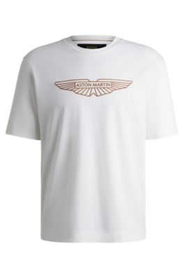 BOSS - BOSS x ASTON MARTIN stretch-cotton T-shirt with logo
