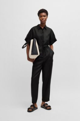 라미 레귤러 핏 팬츠, 블랙