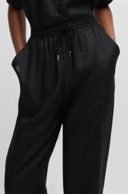 라미 레귤러 핏 팬츠, 블랙