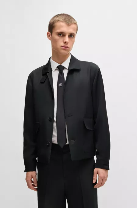 HUGO FORWARD jacket in wool-blend twill