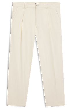 Tapered-fit trousers in stretch twill