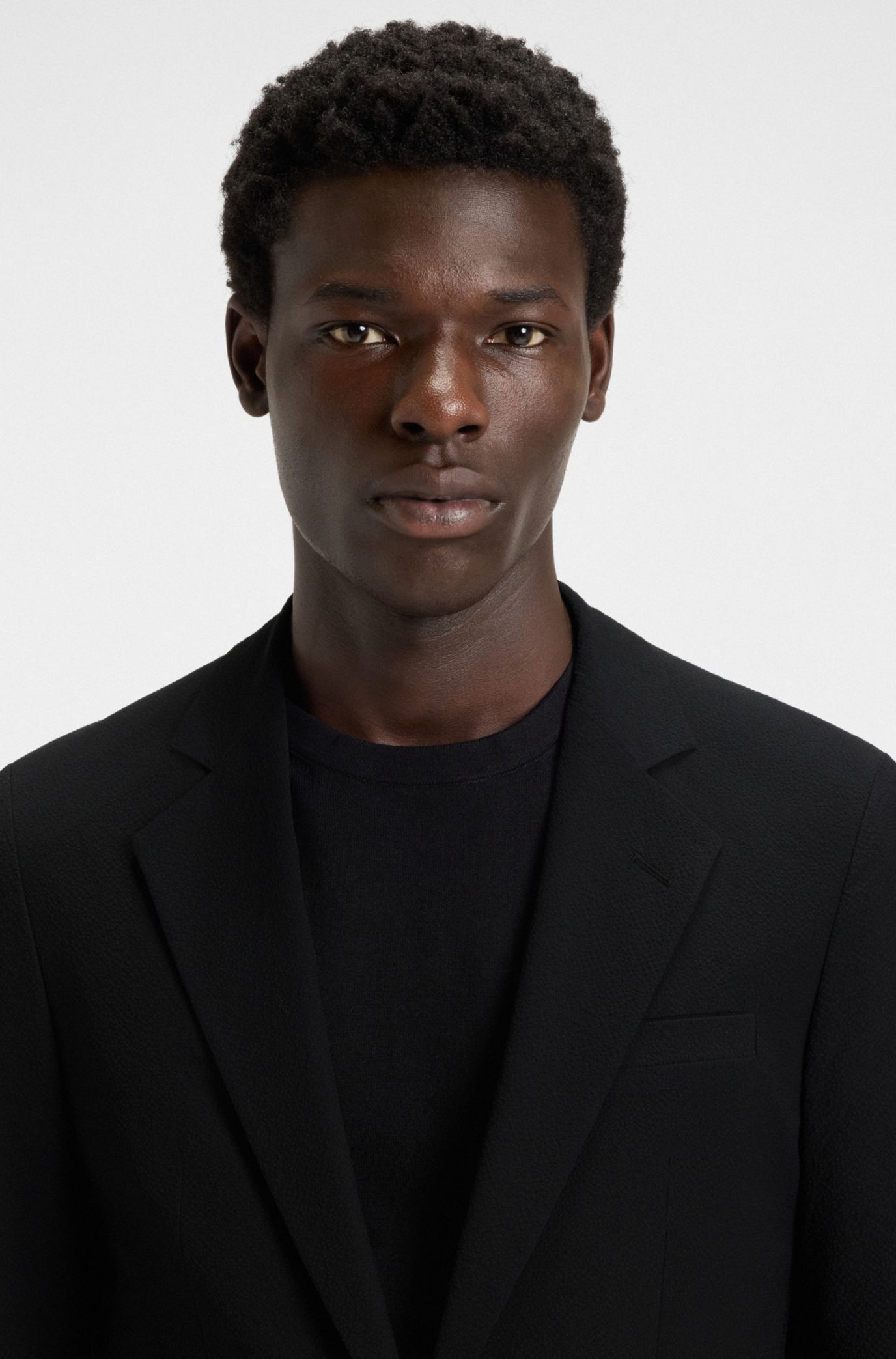 HUGO BOSS シアサッカー スリムフィットジャケット サイズ52