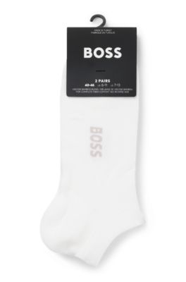Two-pack of ankle socks in a bamboo blend, White