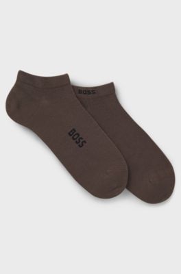 2-pack socks, Dark Brown