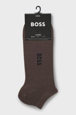 2-pack socks, Dark Brown