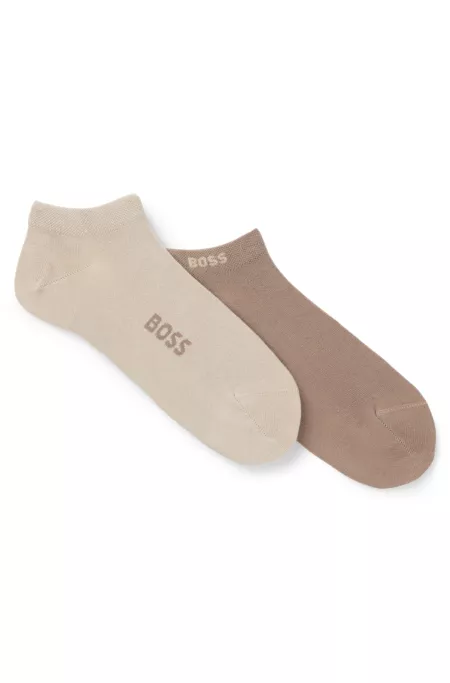 Two-pack of ankle socks in a bamboo blend