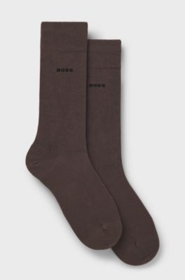 2-pack bamboo-blend regular-length socks, Dark Brown
